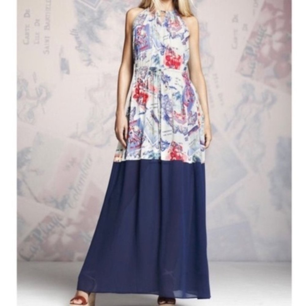 Peter Som France St Barth Postcard Maxi Dress S